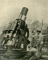 O austríaco Siege Howitzer de 12 polegadas, 1914-1918, c1920.