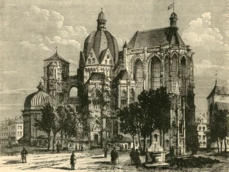 A Basílica de Aachen, ou Aix-La-Chapelle, 1890.