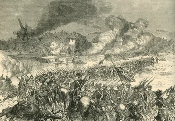 A Batalha de Blenheim, 1704, 1890.