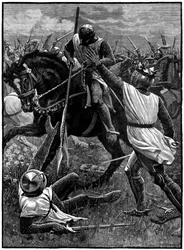A Batalha de Evesham, 4 de agosto de 1265, c1880