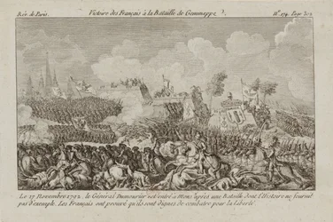A Batalha de Jemappes, 1792.