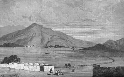 O campo de batalha de Maiwand, c1880