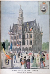 O pavilhão da Bélgica na Exposição Universal de 1900, Paris, 1900