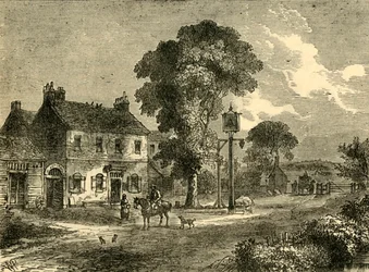 O Bell Inn, Kilburn, 1750, c1876.