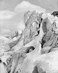 A Cordilheira Bernina, Alpes, início do século XX