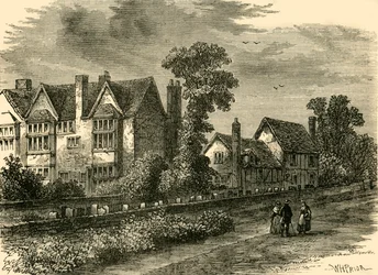 A Casa Preto e Branco, 1800, c1876.