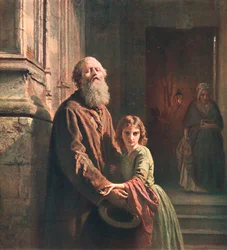 O mendigo cego, 1853, c1902.