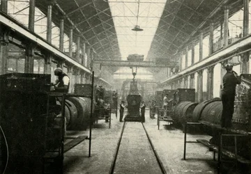 A loja da caldeira, trabalhos locomotivos, Swindon, c1930.