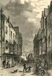 O Bridge-Foot, Southwark, em 1810, c1878.