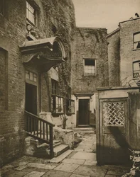 A casa de ponte em George Row, Bermondsey, c1935.