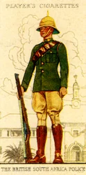 A polícia britânica da África do Sul, 1936.