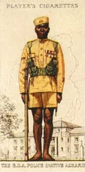 A polícia britânica da África do Sul, Native, Askari, 1936.