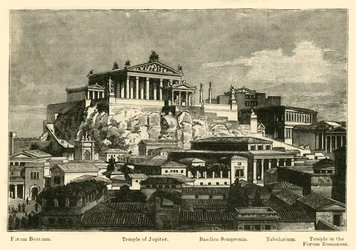 O Capitólio, da restauração do Monte Palatino, 1890.
