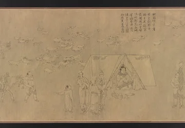 O cativeiro de Cai Wenji, dinastia Ming, séculos XIV-XV.
