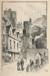 O castelo da rua Tamisa. Um pouco das paredes exteriores, 1895