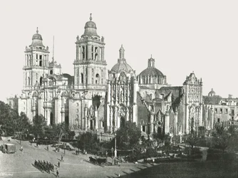 A Catedral, Cidade do México, México, 1895.