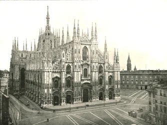 A Catedral, Milão, Itália, 1895.