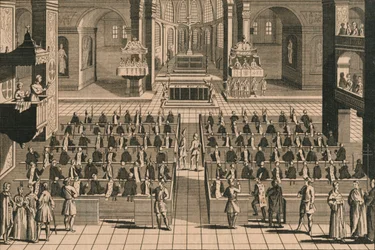 A celebração do Auto-Da-Fee ou ato de fé na Inquisição, 1769