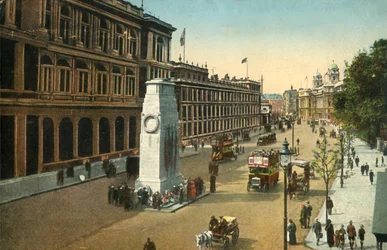 The Cenotaph, Whitehall, Londres, c1920.