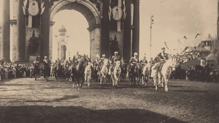 A entrada cerimonial de Nicolau II em Moscou, em 9 de maio de 1896, 1896