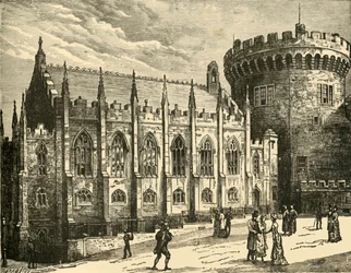 A capela real, Dublin Castle, 1898.