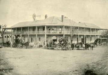 O hotel da casa do clube, Narrabri, 1901.