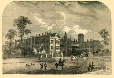 O Hospital de Consumo, Brompton, c1876.