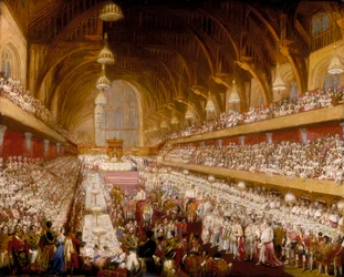 «O Banquete da Coroação do Rei Jorge IV no Westminster Hall», 1821