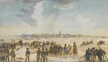A travessia do Reno perto de Düsseldorf pelo exército russo, 13 de janeiro de 1814, 1814