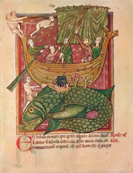 Os perigos do mar MS. Harl. 4751, século XIII, 1902