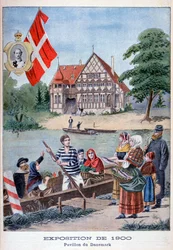 O pavilhão dinamarquês na Exposição Universal de 1900, Paris, 1900