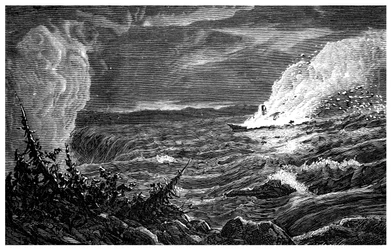 A destruição da Caroline, 1837, c1860