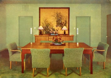 A sala de jantar - Paul T. Frankl, Beverly Hills, Califórnia, 1941