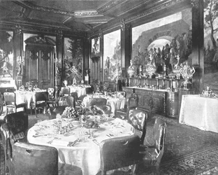 O refeitório em Sandringham, Norfolk, 1894.