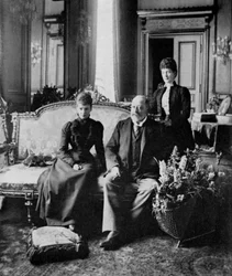 A Imperatriz viúva da Rússia, o rei Eduardo VII e a rainha Alexandra, maio de 1900 1964