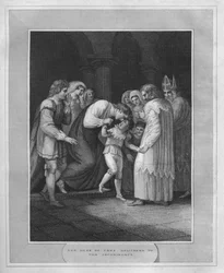O duque de York entregue aos arcebispos, 1838