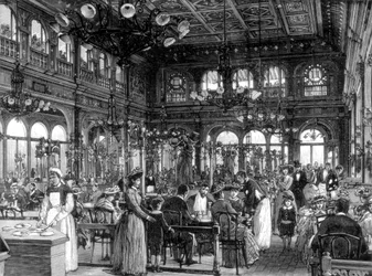 O restaurante Duval no Quai de Billy, Paris, 1889