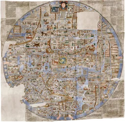 O mapa de Ebstorf, c. 1300