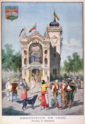 O pavilhão equatoriano na Exposição Universal de 1900, Paris, 1900