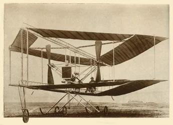 O biplano de Edwards Rhomboidal, c1911, 1935.