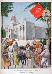 O pavilhão egípcio na Exposição Universal de 1900, Paris, 1900
