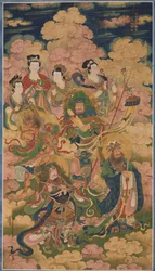 As Oito Anfitriões de Deva, Naga e Yakshi, 1454.