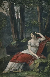 A imperatriz Josephine no parque em Malmaison, 1809, 1896
