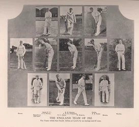 A equipa inglesa de críquete de 1912