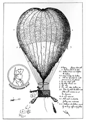 O empreendedor Lunardis Grand Air Ballon, 1784