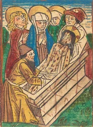 O sepultamento, c. 1490.