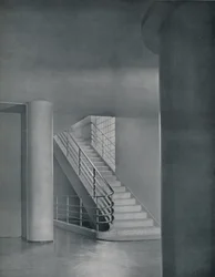 Hall de entrada e escadaria, 1942