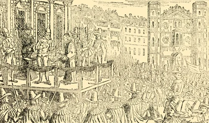 A execução de Charles I. em Whitehall, 30 de janeiro de 1649, c30.