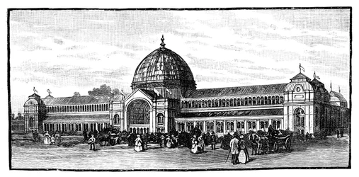 O edifício da exposição de 1862