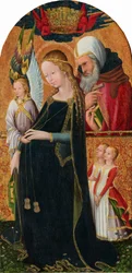 A Madonna expectante com São José, c. 14251450.